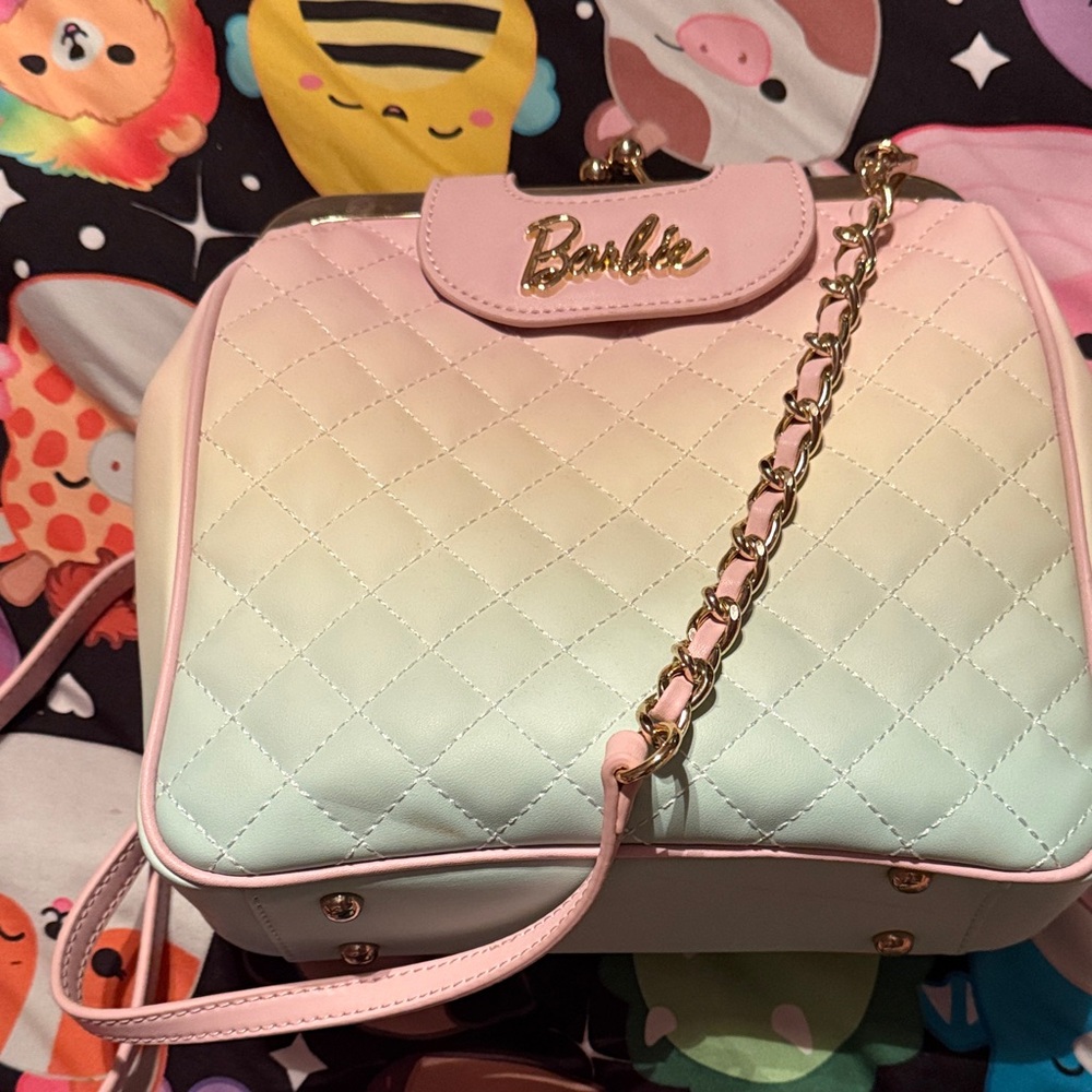 Barbie loungefly Quilted Pink ombré handbag. Some minor flaws. No tag. Never use